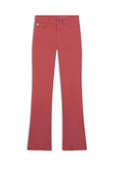 Calça Color Twill Power Flare Goiaba