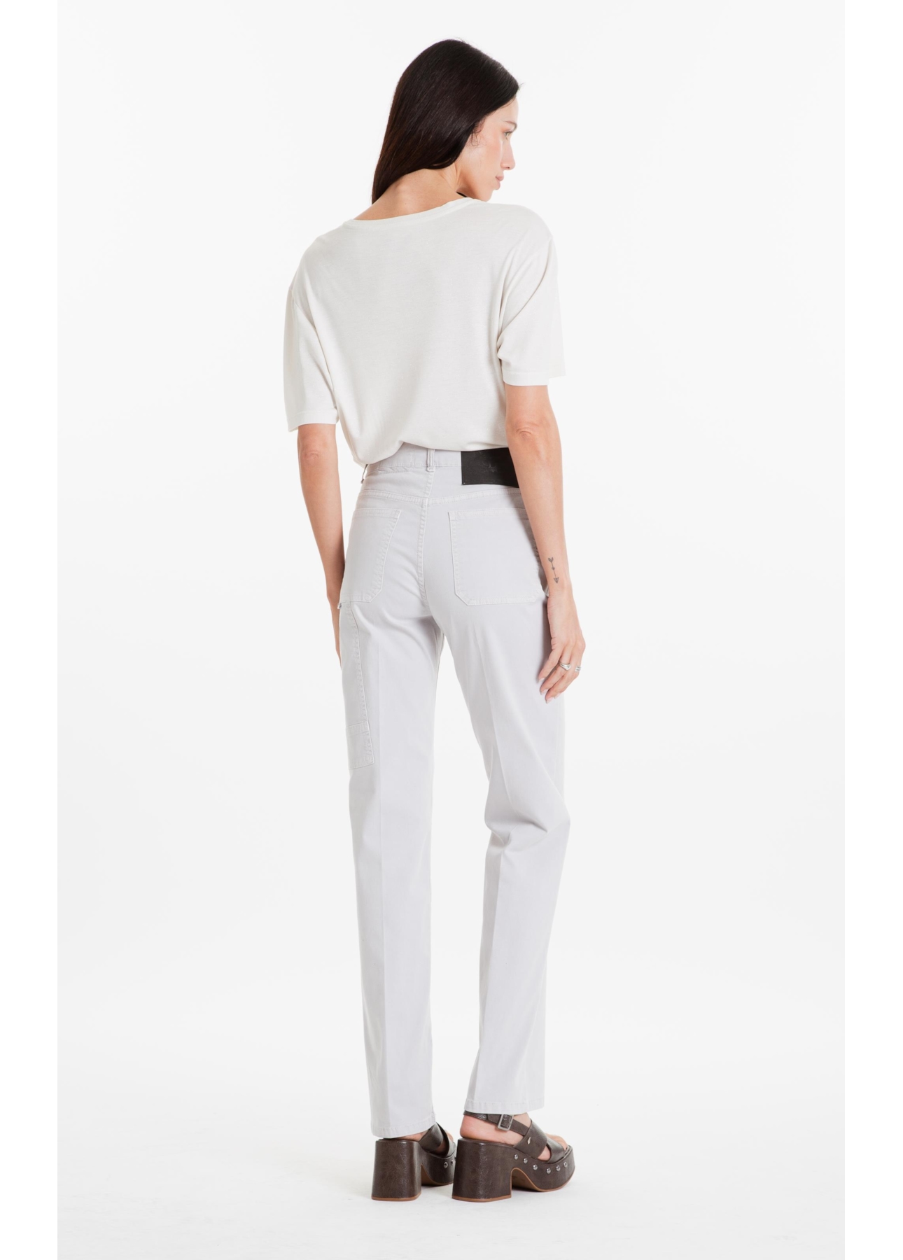 Calça Color Twill Power Gisele Prata