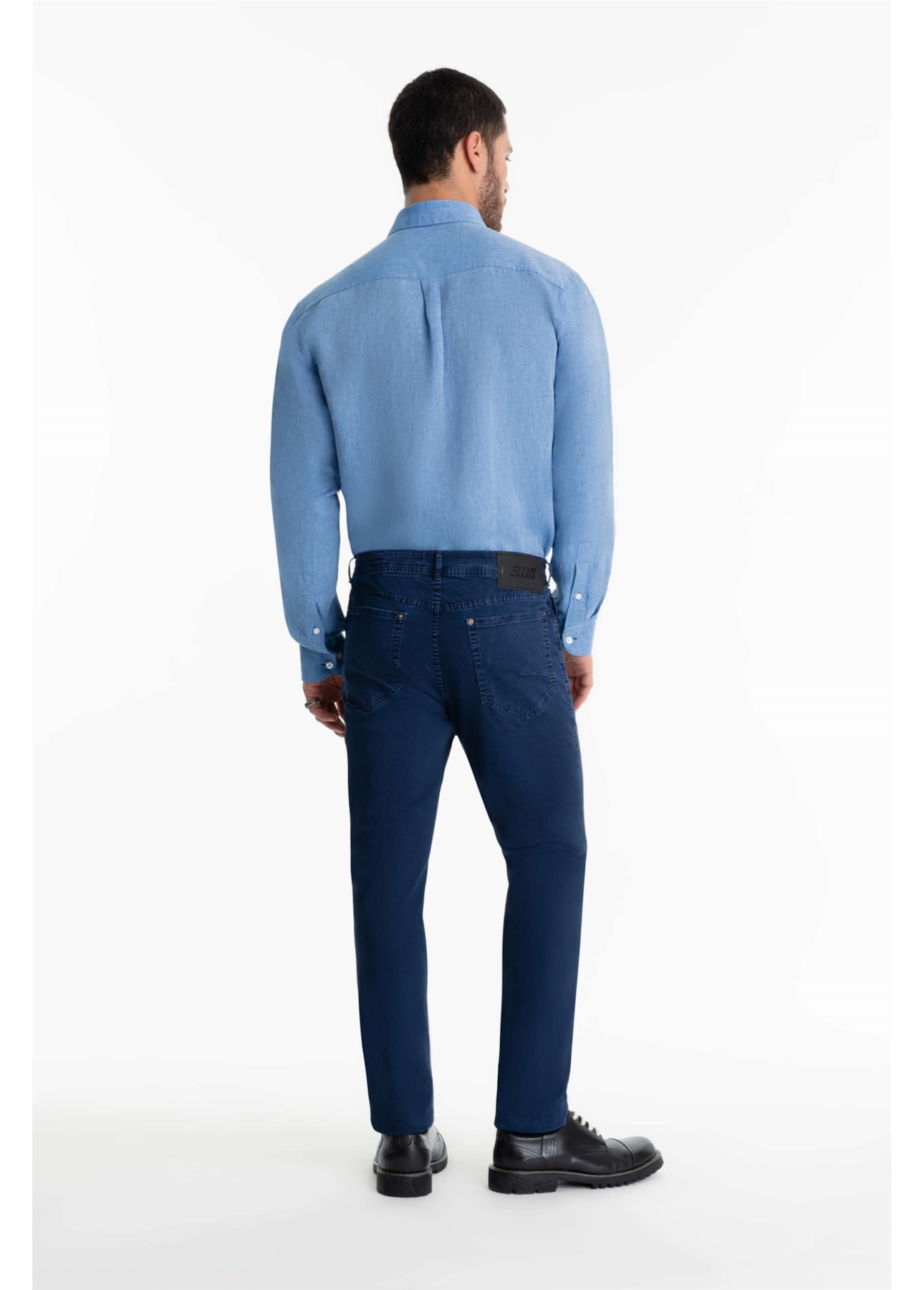 Calça Color Twill Power Marble Wash Marinho