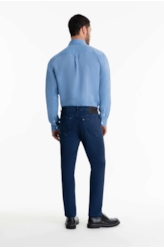 Calça Color Twill Power Marble Wash Marinho
