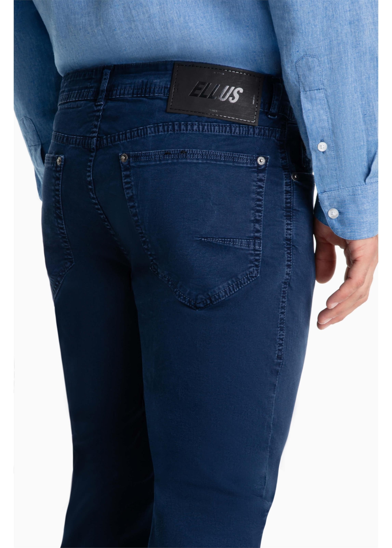 Calça Color Twill Power Marble Wash Marinho