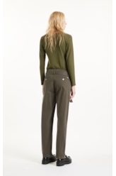 Calça Color Twill Power Paris Verde Escuro