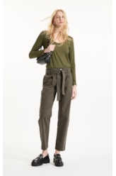 Calça Color Twill Power Paris Verde Escuro