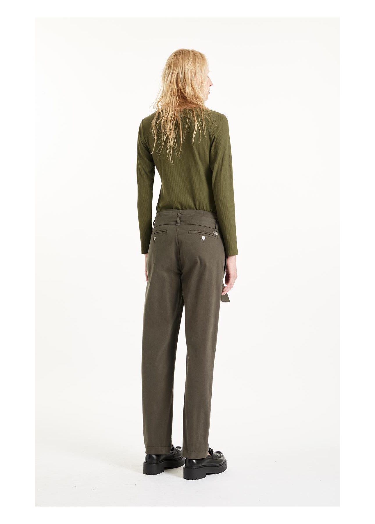 Calça Color Twill Power Paris Verde Escuro