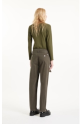 Calça Color Twill Power Paris Verde Escuro