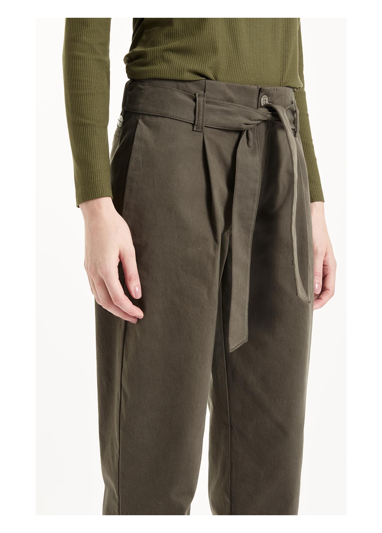 Calça Color Twill Power Paris Verde Escuro