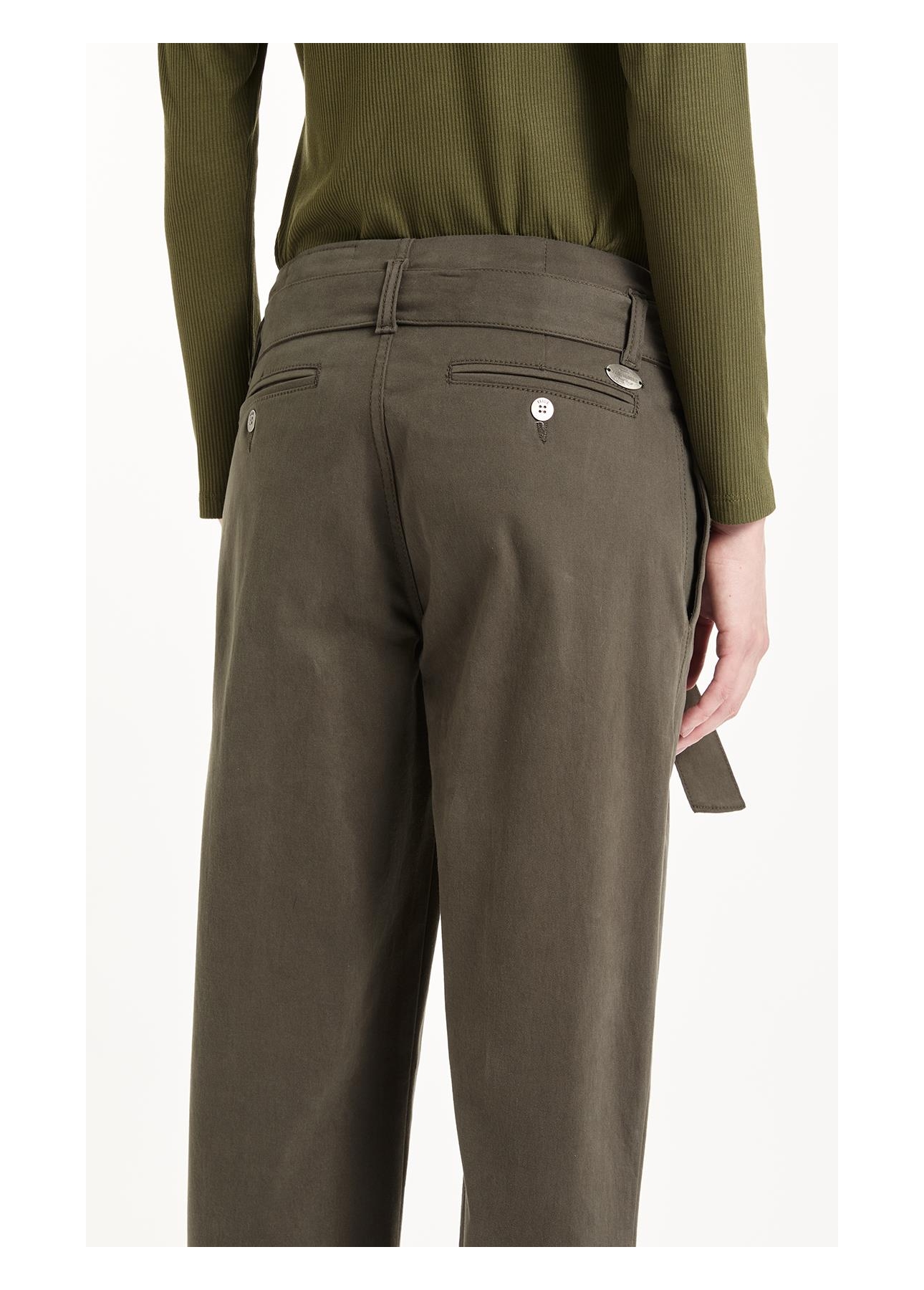 Calça Color Twill Power Paris Verde Escuro