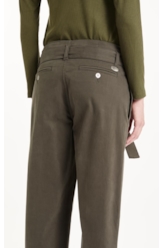 Calça Color Twill Power Paris Verde Escuro