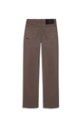 Calça Color Twill Power (Reta) 5 Pockets Castor
