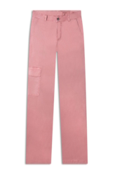 Calça Color Twill Power Reta Cargo Blush