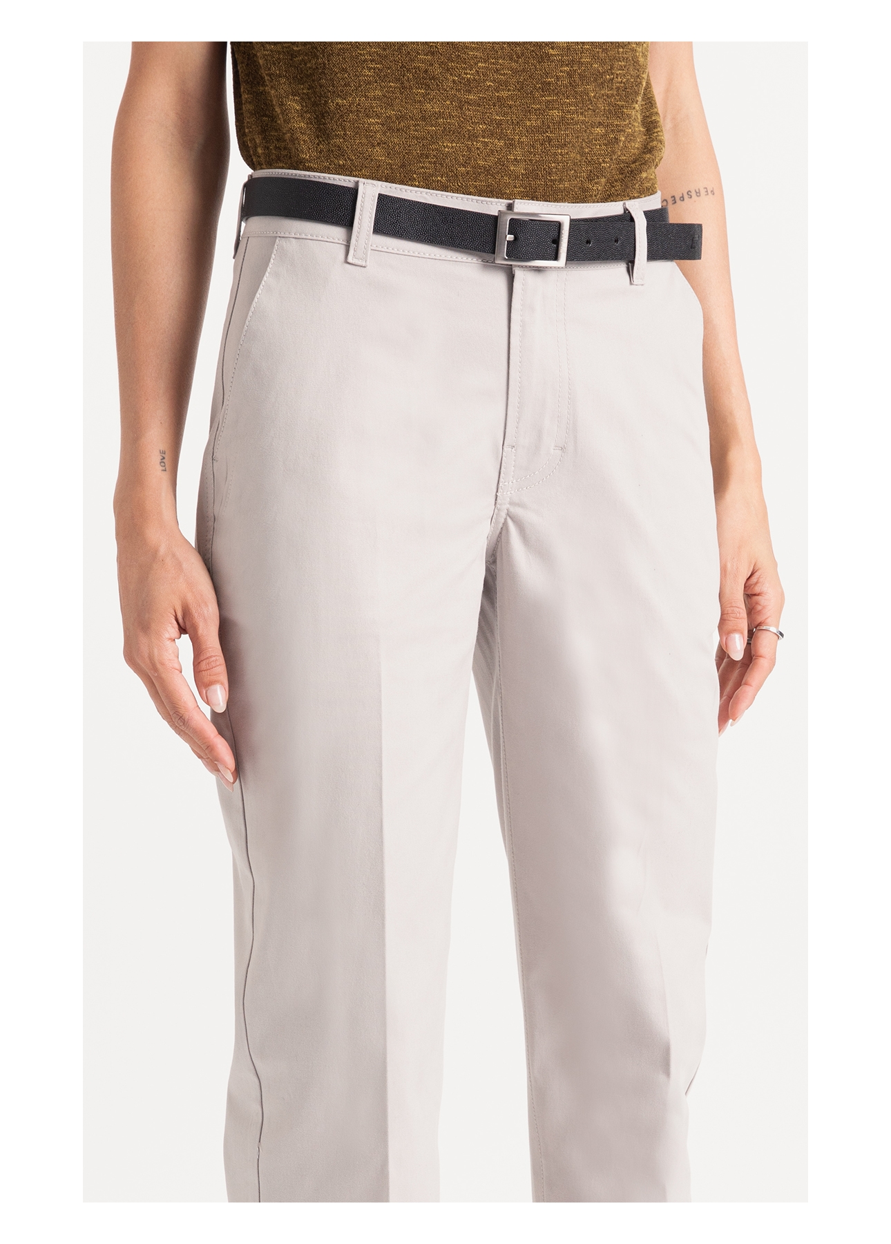 Calça Color Twill Power Silver