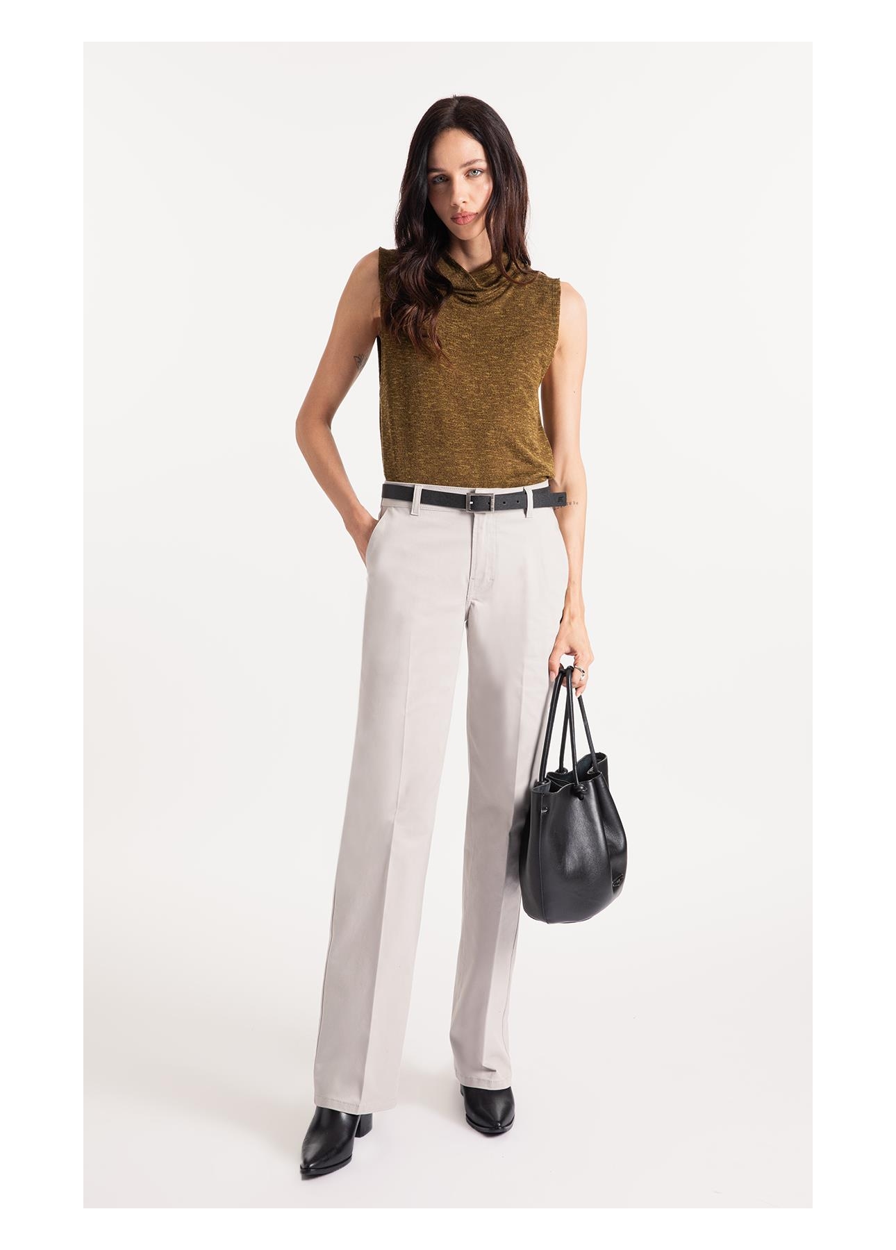 Calça Color Twill Power Silver