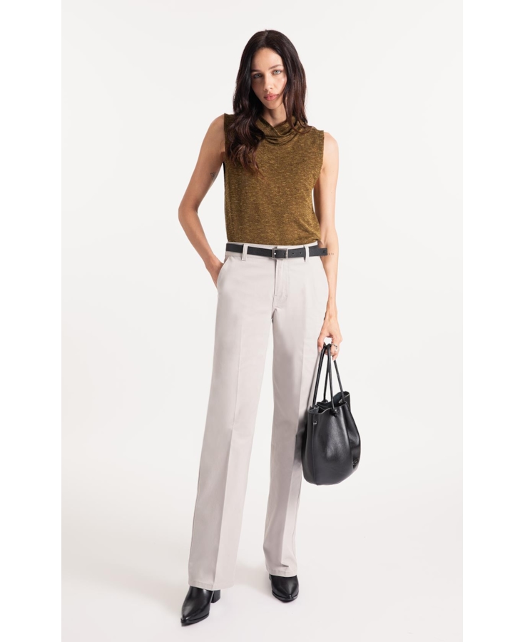 Calça Color Twill Power Silver