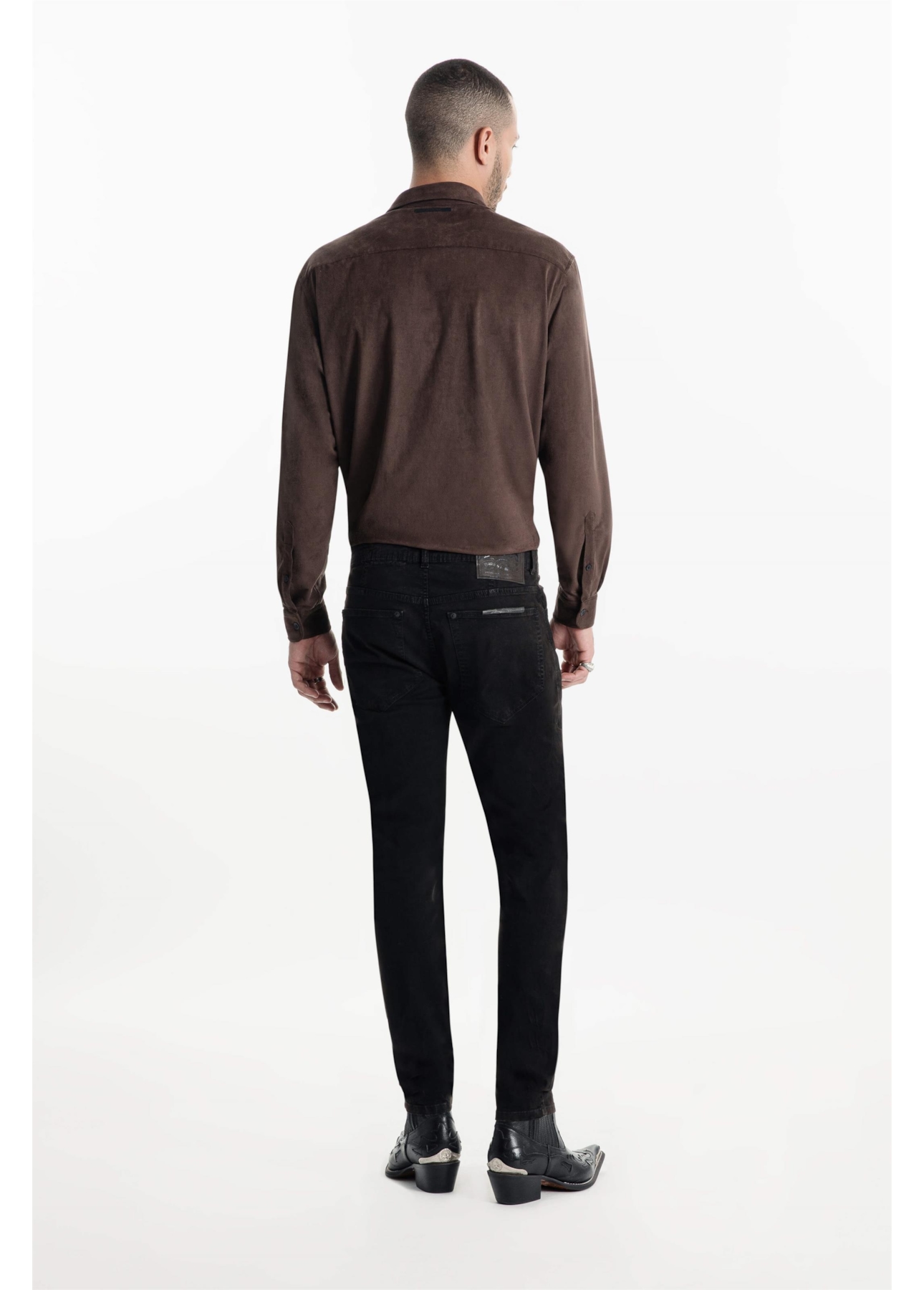 Calça Color Twill Power Skinny Marrom Escuro