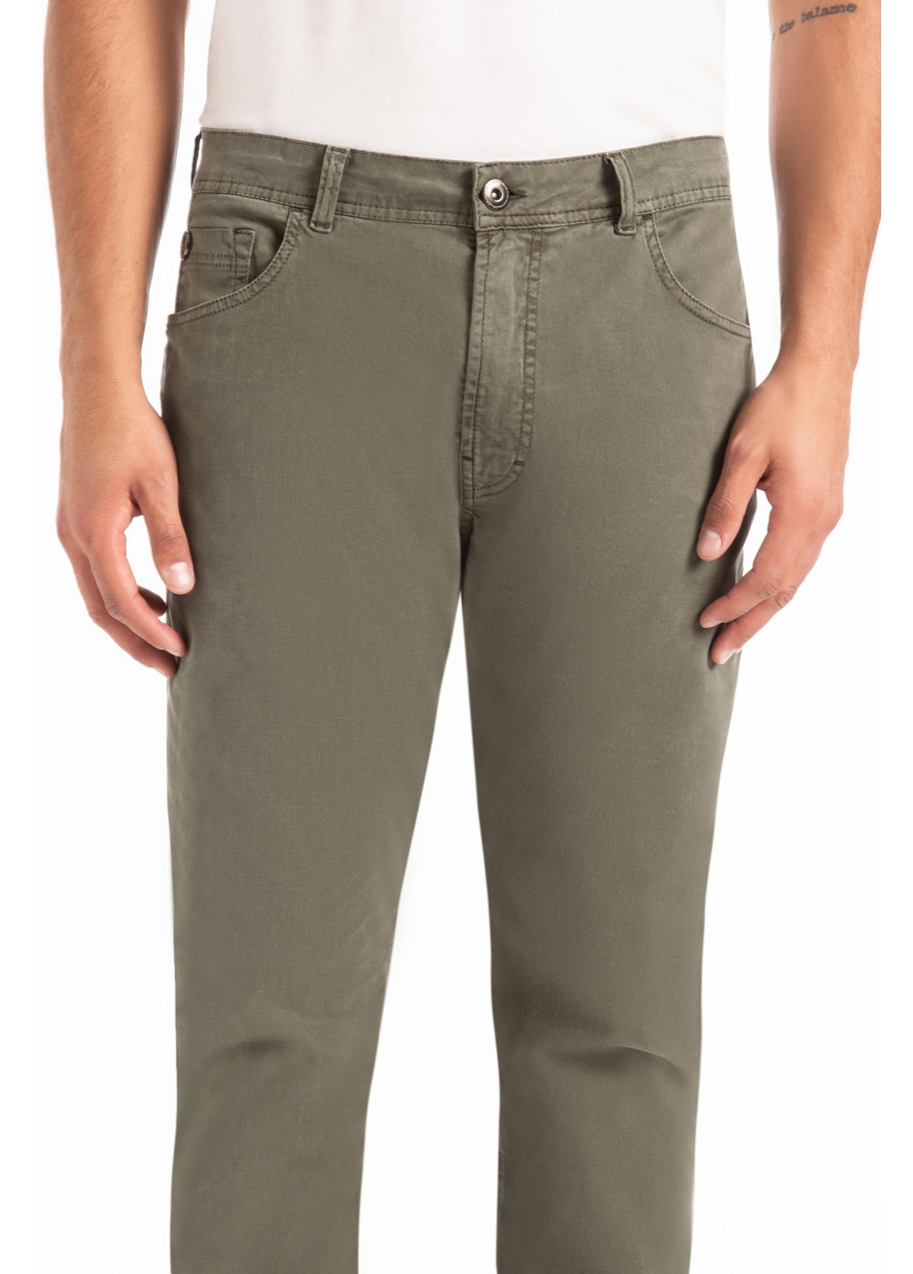 Calça Color Twill Power Skinny Verde Escuro
