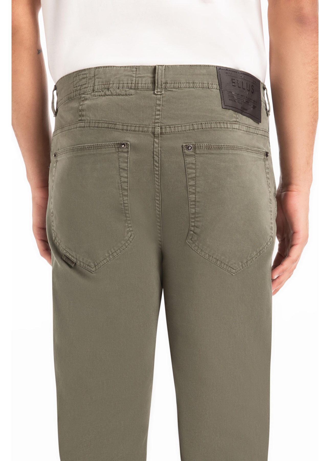 Calça Color Twill Power Skinny Verde Escuro