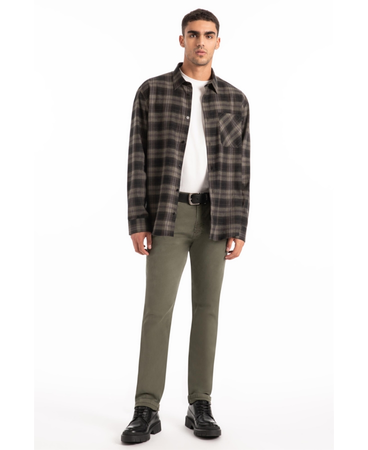 Calça Color Twill Power Skinny Verde Escuro