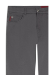 Calça Color Twill Power (Slim) 5 Pockets Cinza Medio