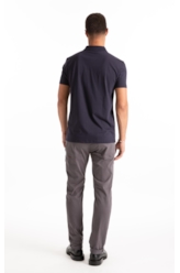 Calça Color Twill Power (Slim) 5 Pockets Cinza Medio