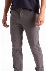 Calça Color Twill Power (Slim) 5 Pockets Cinza Medio