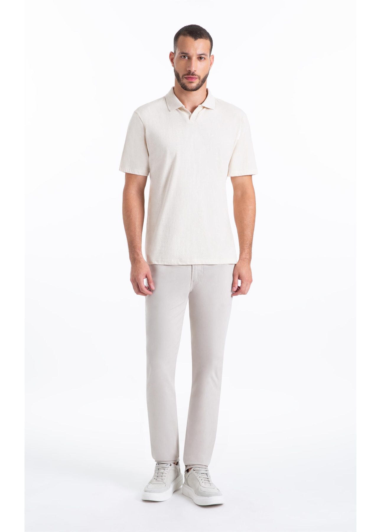Calça Color Twill Power Slim b Faca Silver