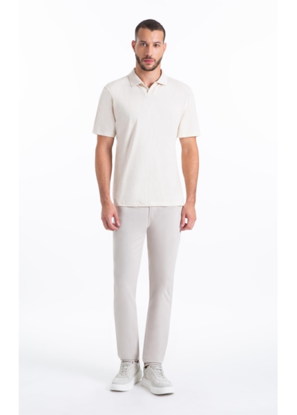 Calça Color Twill Power Slim b Faca Silver