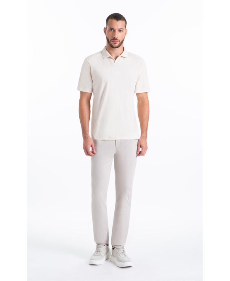 Calça Color Twill Power Slim b Faca Silver