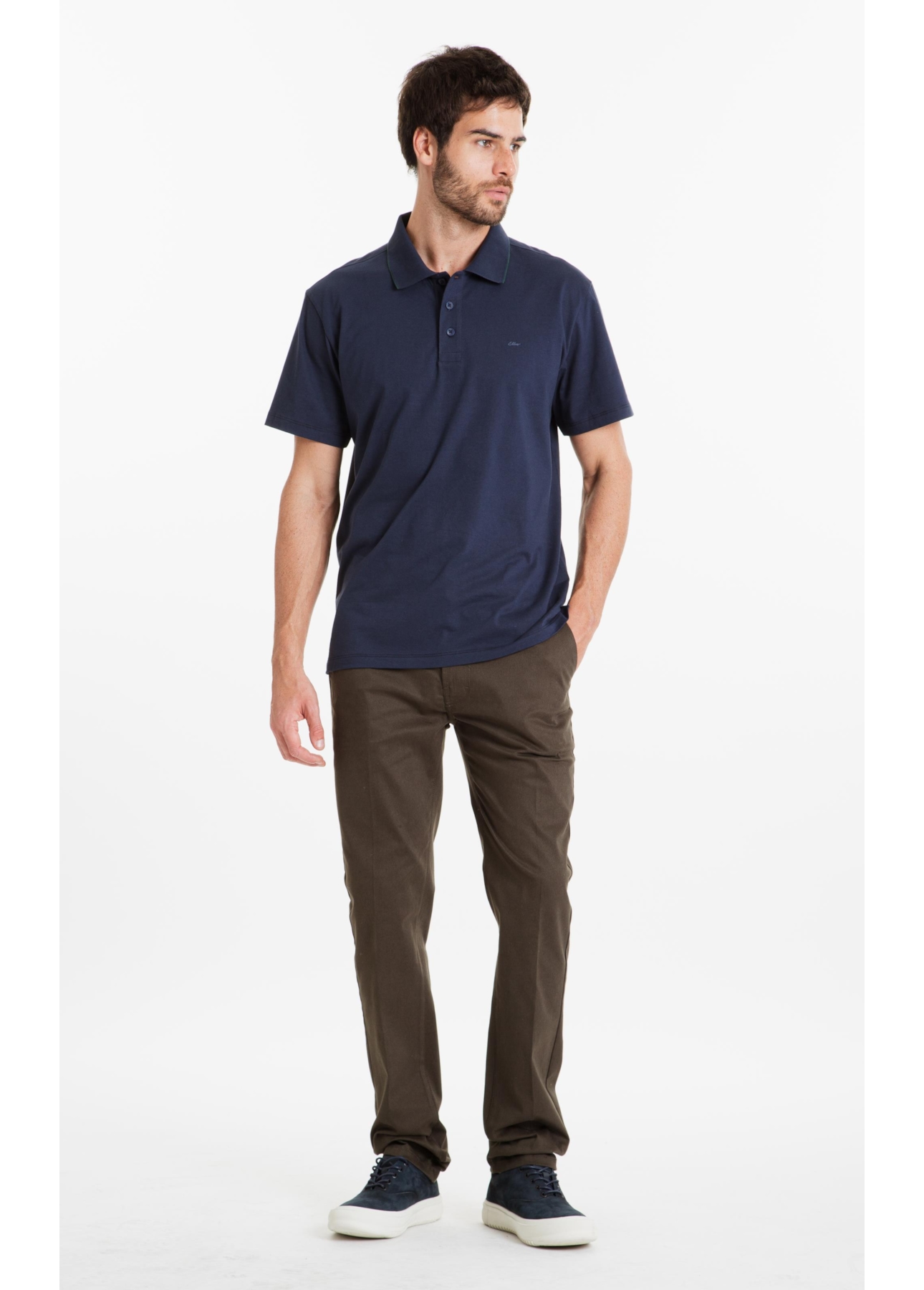 Calça Color Twill Power Slim b Faca Verde Militar