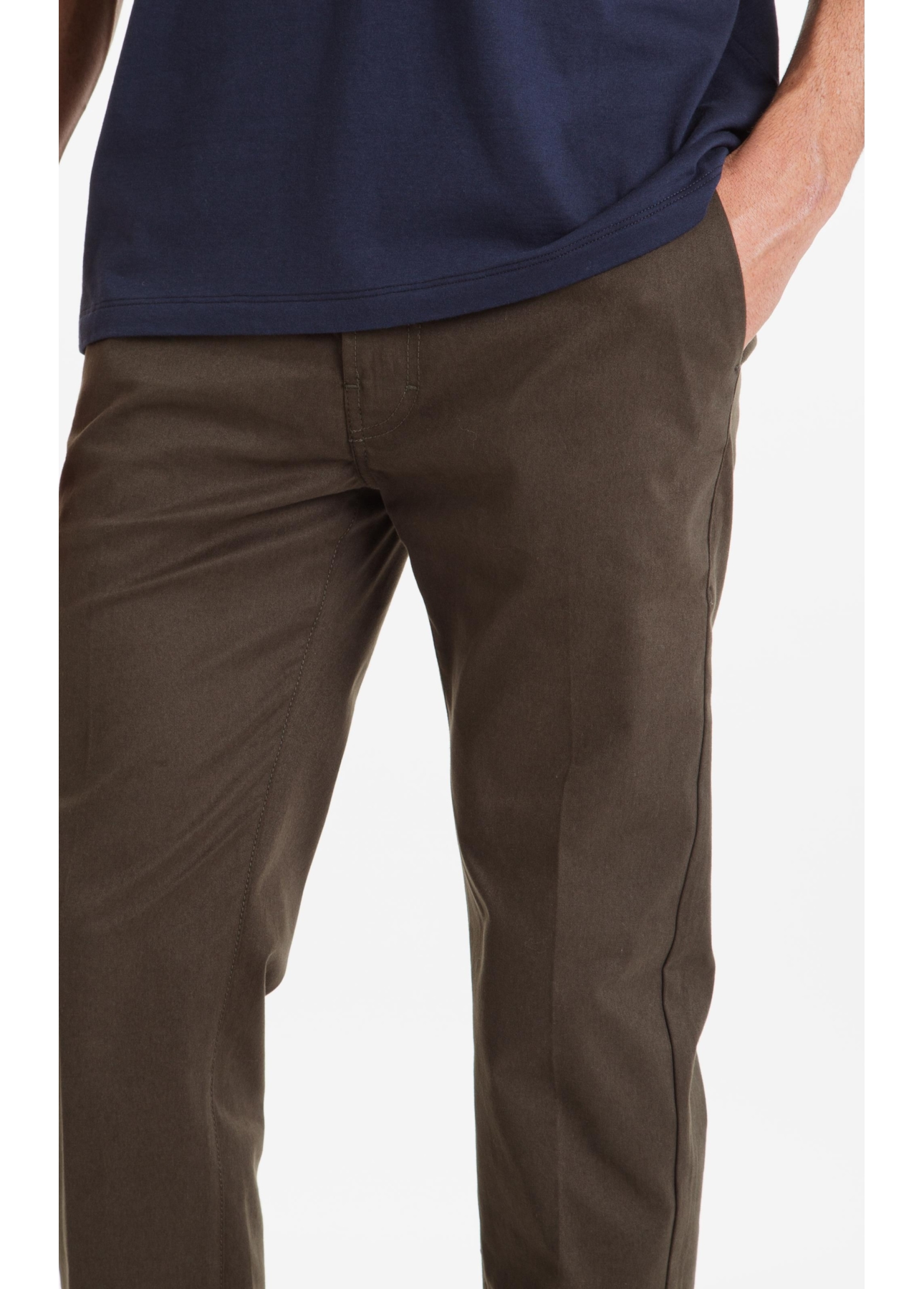 Calça Color Twill Power Slim b Faca Verde Militar