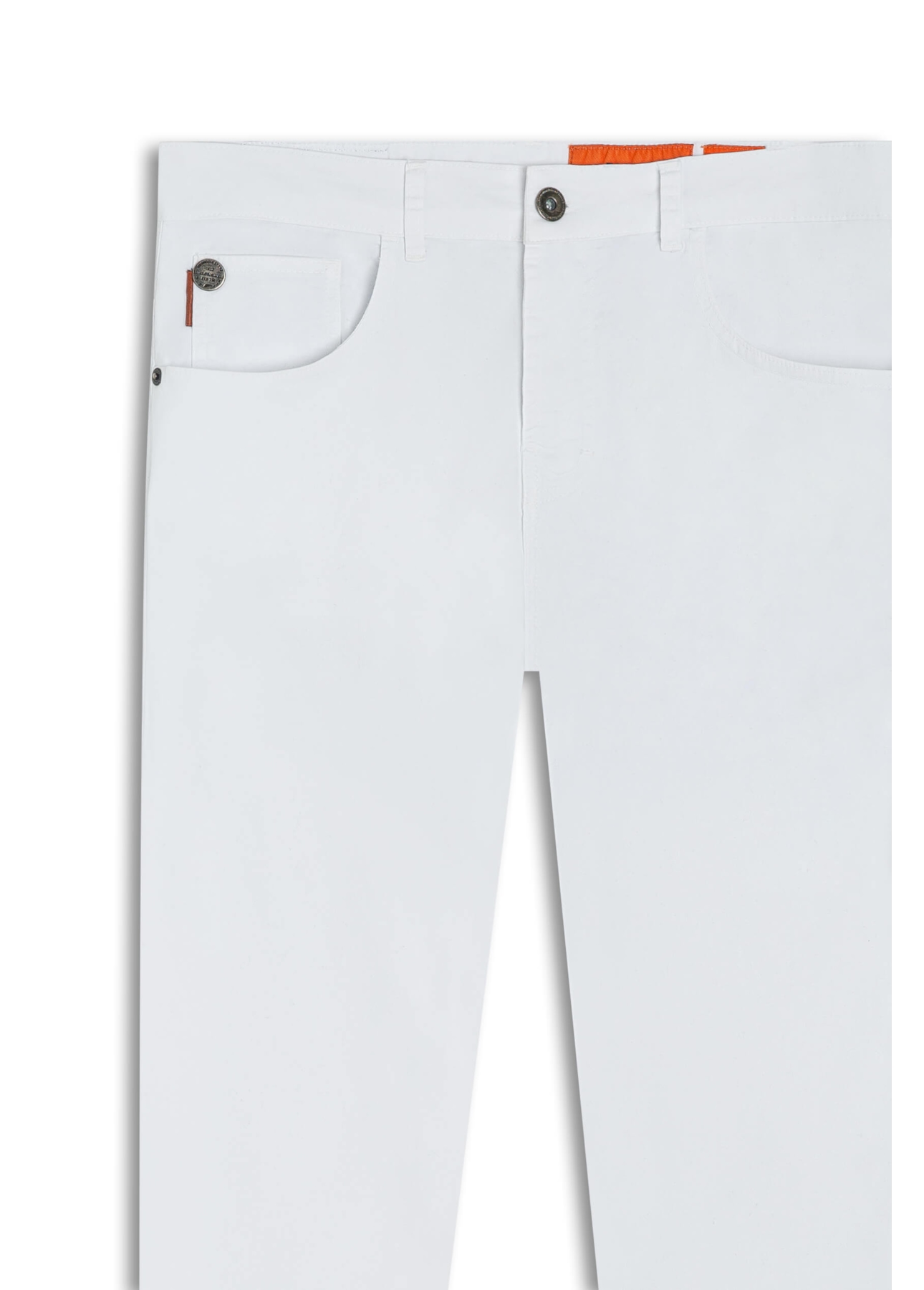 Calça Color Twill Power Slim Branco