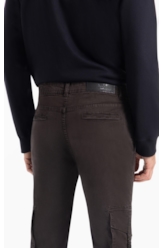 Calça Color Twill Power Slim Cargo Plumbo