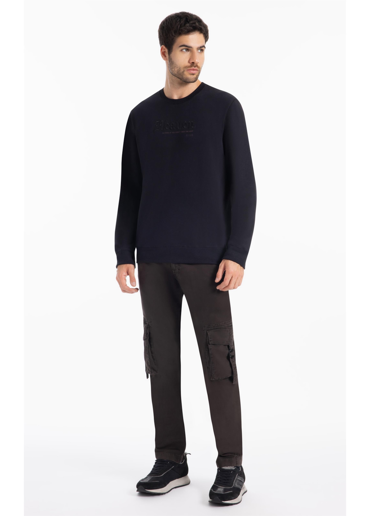 Calça Color Twill Power Slim Cargo Plumbo
