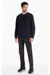 Calça Color Twill Power Slim Cargo Plumbo
