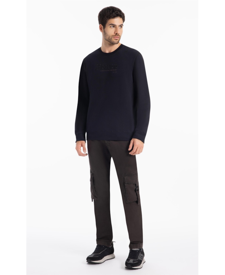Calça Color Twill Power Slim Cargo Plumbo