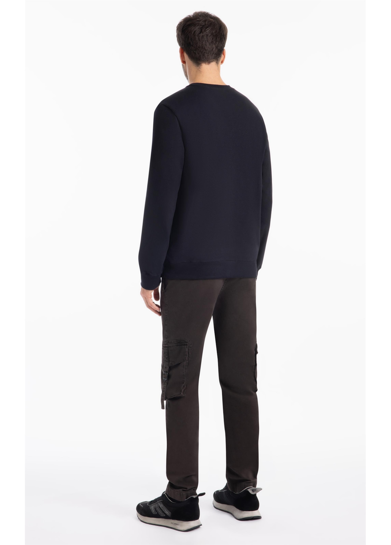 Calça Color Twill Power Slim Cargo Plumbo