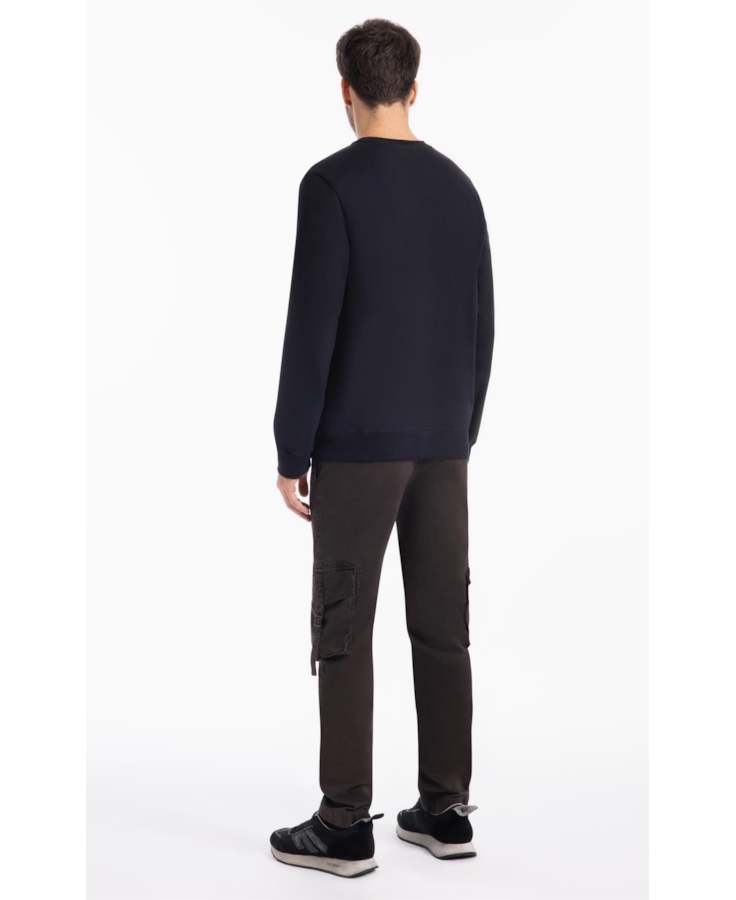 Calça Color Twill Power Slim Cargo Plumbo