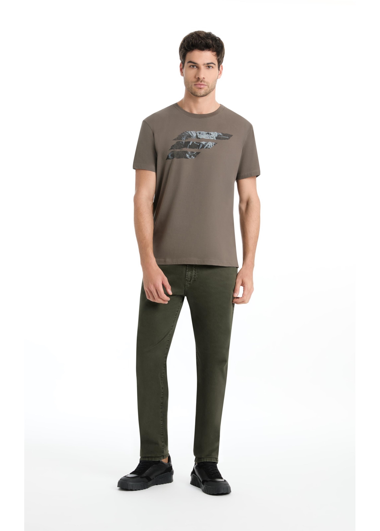 Calça Color Twill Power Slim Floresta