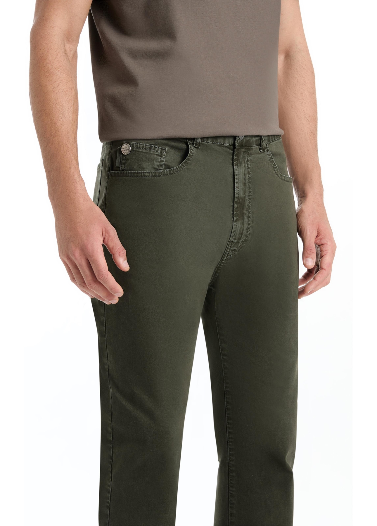 Calça Color Twill Power Slim Floresta