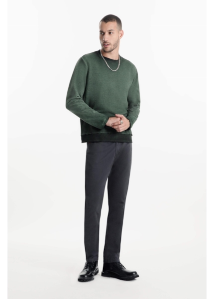 Calça Color Twill Power Slim Grafite
