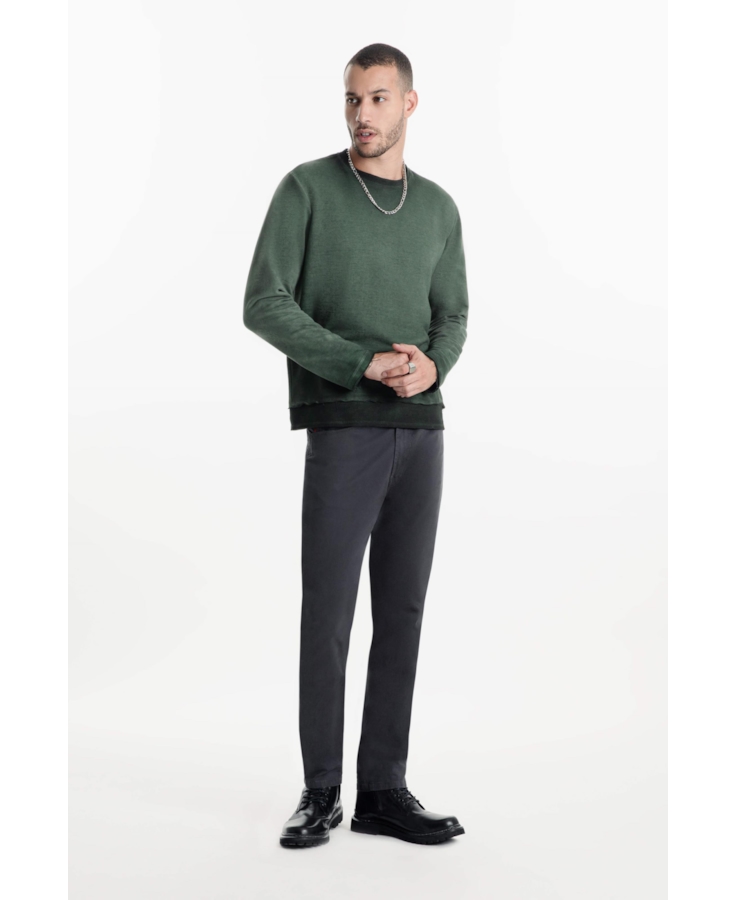 Calça Color Twill Power Slim Grafite