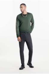 Calça Color Twill Power Slim Grafite