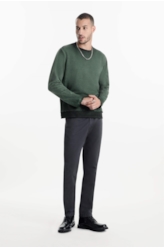 Calça Color Twill Power Slim Grafite