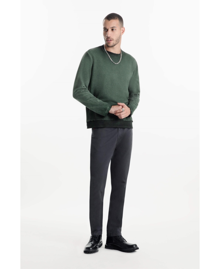 Calça Color Twill Power Slim Grafite