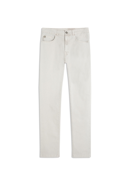 Calça Color Twill Power Slim Silver