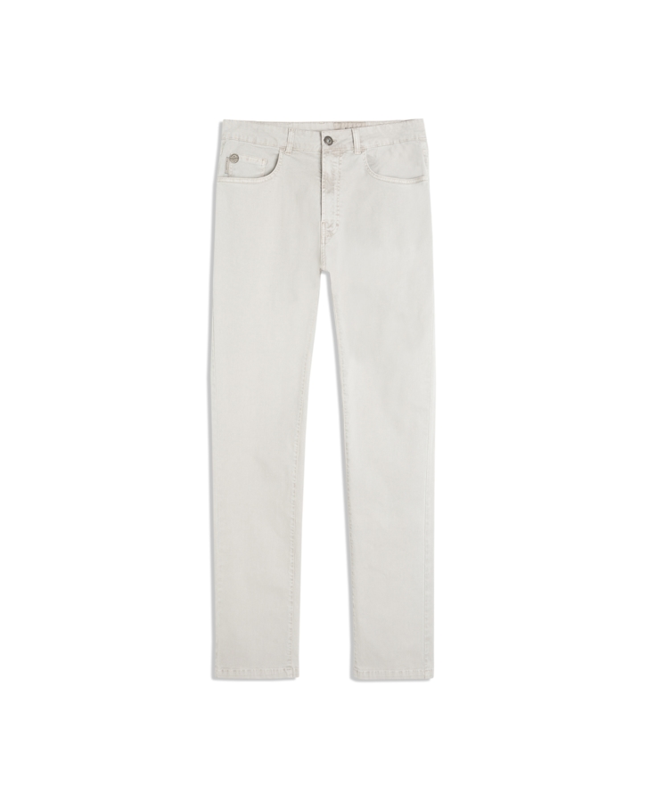 Calça Color Twill Power Slim Silver