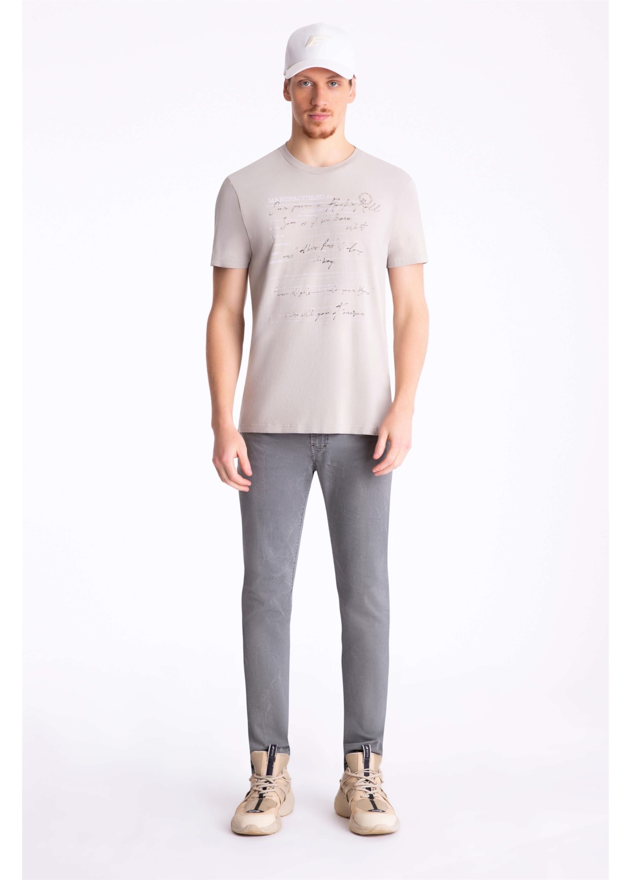 Calça Color Twill Power Slim Snd Grafite