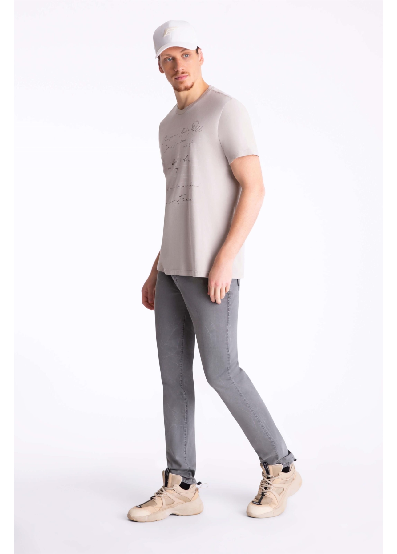 Calça Color Twill Power Slim Snd Grafite
