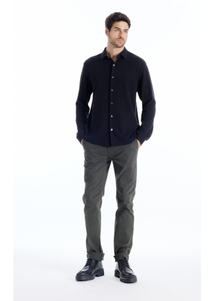 Calça Color Twill Power Slim Verde Escuro