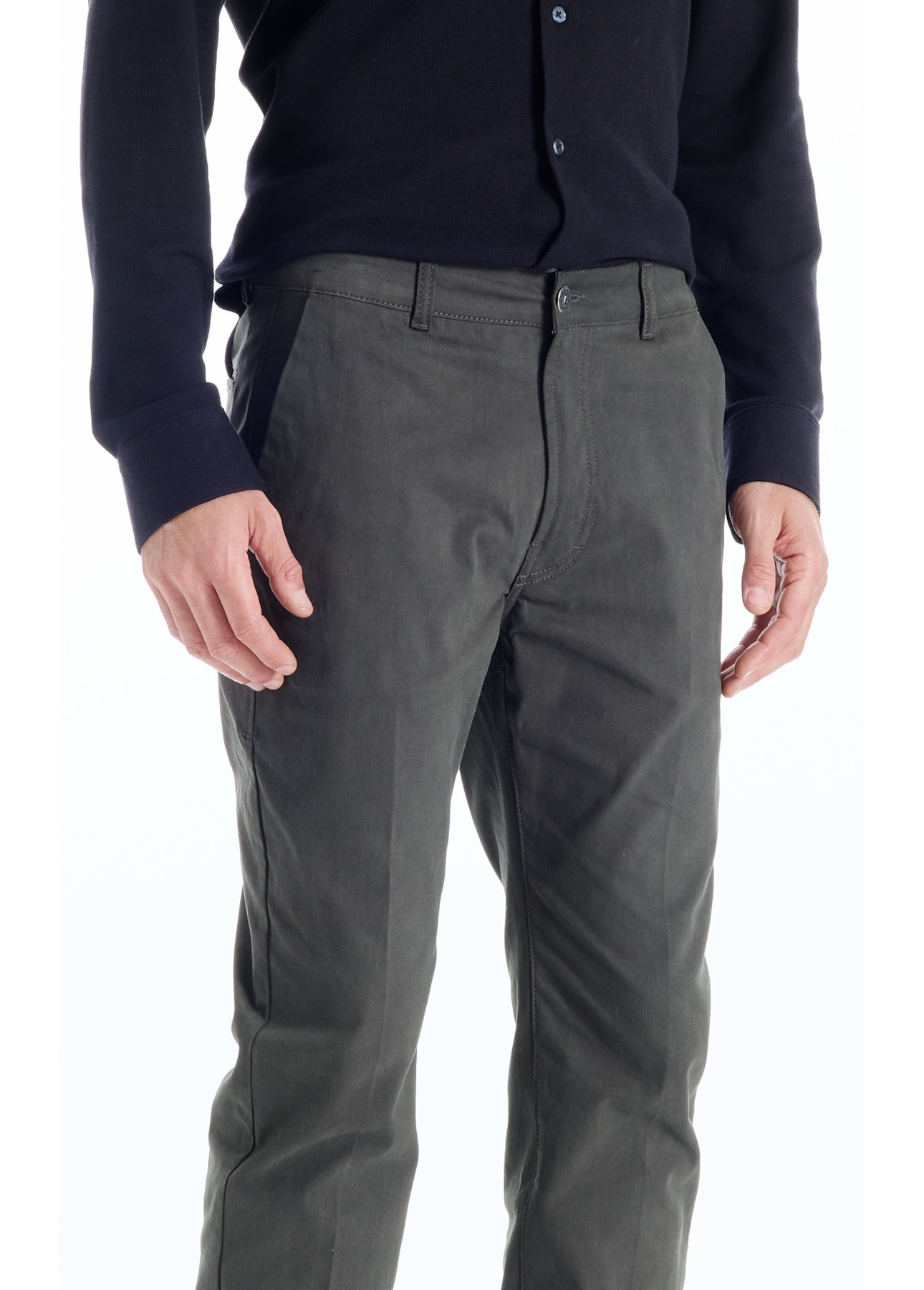 Calça Color Twill Power Slim Verde Escuro