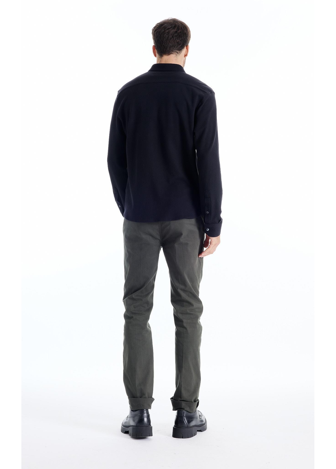 Calça Color Twill Power Slim Verde Escuro